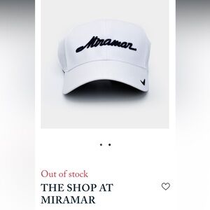 Nike White Cap from Rosewood Miramar